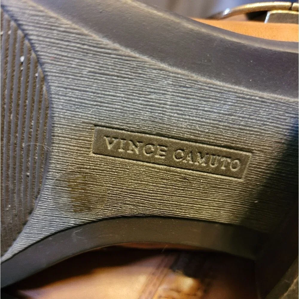 Vince Camuto Bedina Leather Two Toned tall Riding Boot Size 5.5